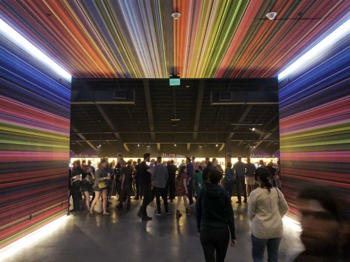 Mural: Vortex by Anthony Garcia Sr. (2019), aerosol and acrylic paint in RiNo, Denver